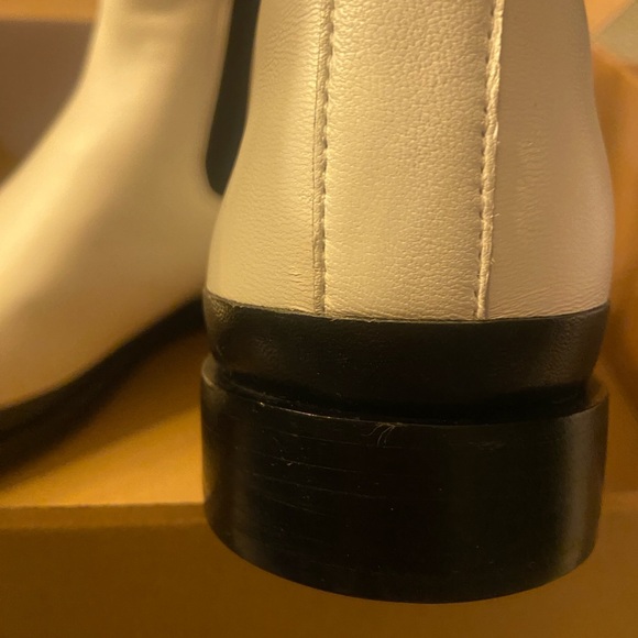Vince white with Black Leather ankle boots - Picture 8 of 8